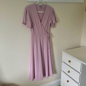 Lavender short sleeved dress